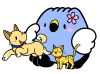 ペットとあそぶ「ごずっちょ」のイラスト