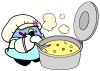 給食を作っている「ごずっちょ」のイラスト