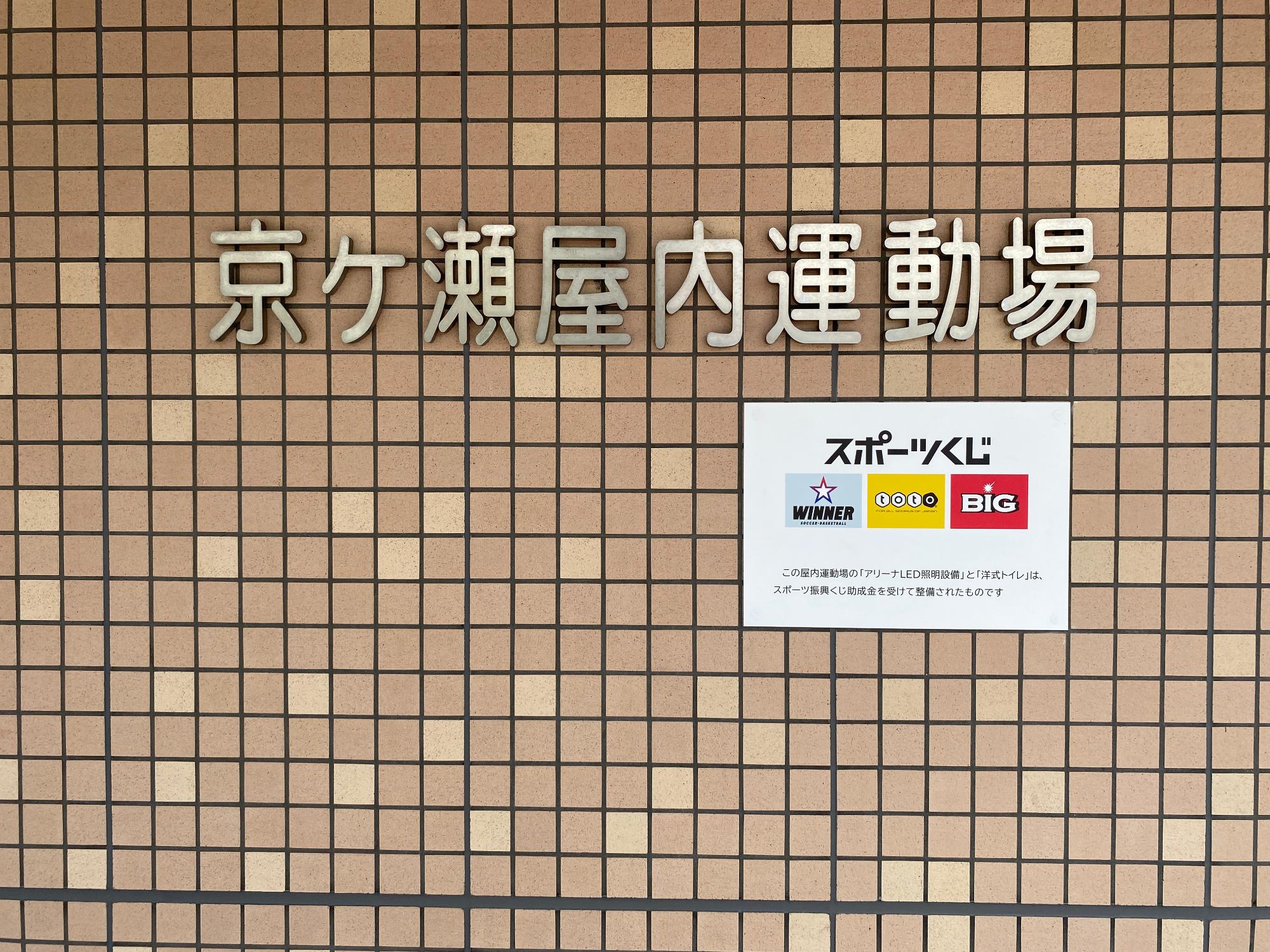 助成事業告知看板