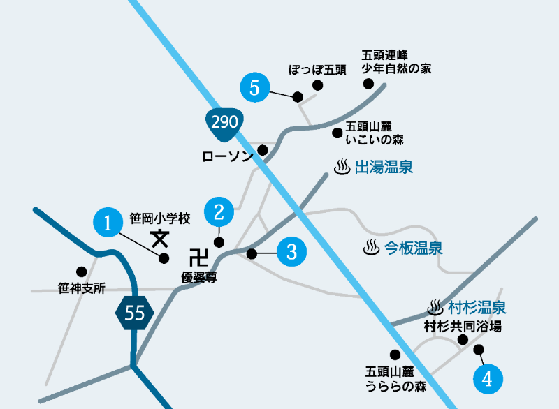 阿賀野市の清水マップ