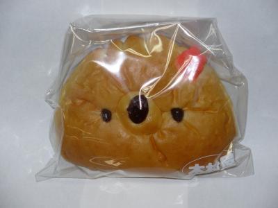 こずっちょの顔の形をしたパンの写真